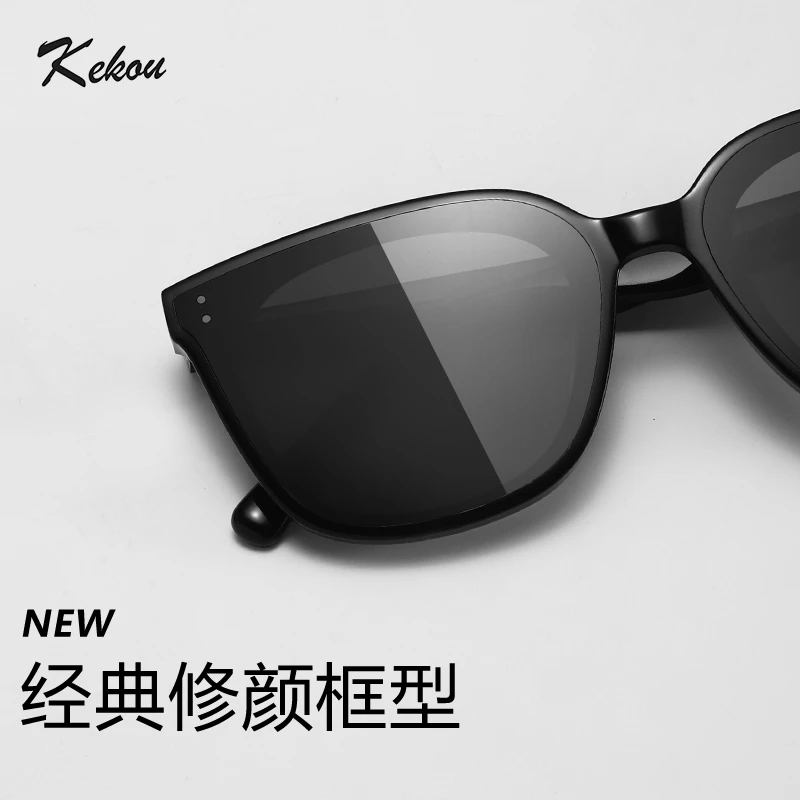 新款太阳眼镜女防紫外线男潮眼镜防晒专业墨镜网红时尚女款KC0001