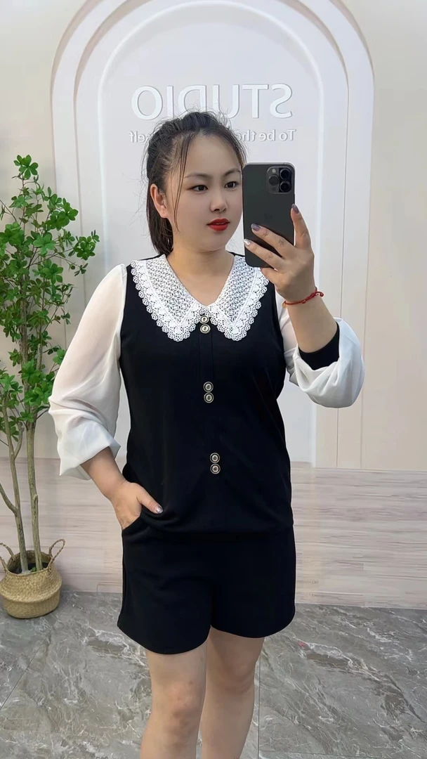 2024秋季新款女长袖气质减龄洋气娃娃领上衣显瘦百搭打底衫衬衫女