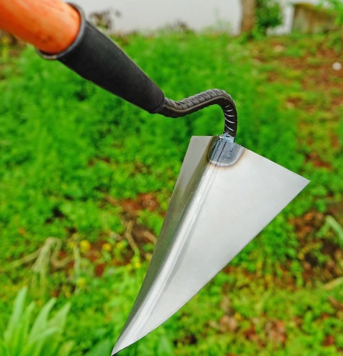 家用拉犁种菜三角开沟锄头小尖锄农用翻地松土省力耐用优质锄农具