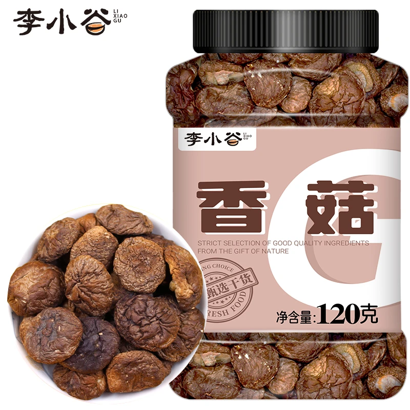 李小谷香菇120g罐装  山珍南北干货菌菇蘑菇干煲汤料菌菇搭档炒菜