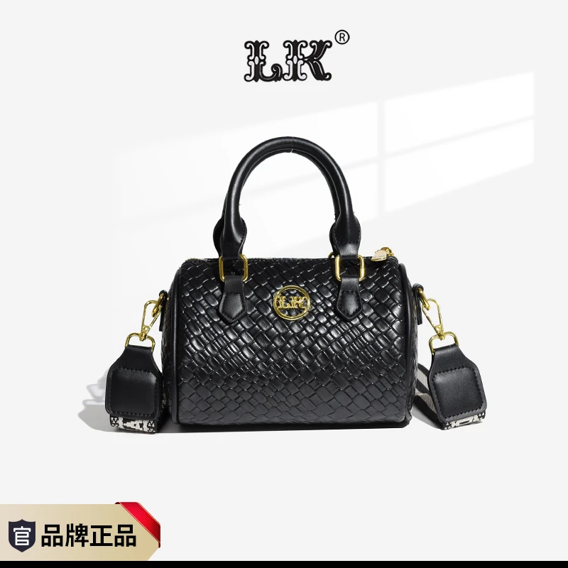 【朗哥老板福利】女枕头包时尚百搭简约斜挎包大容量黑色单肩包041