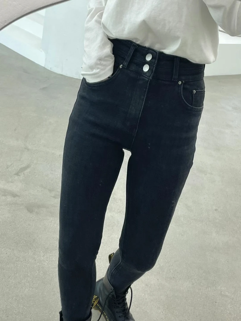 韩国东大门小脚牛仔裤