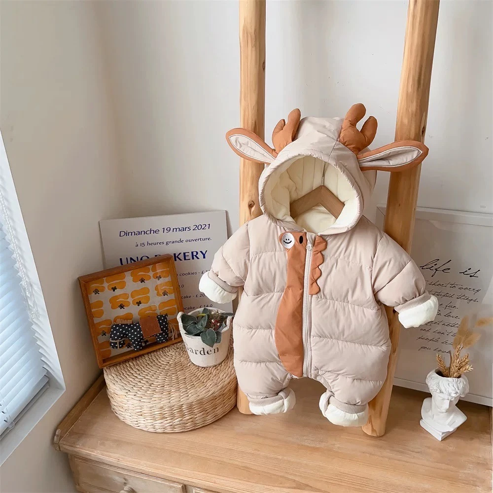 婴儿衣服秋冬装加绒加厚抱抱衣超萌毛毛衣（直播间链接）