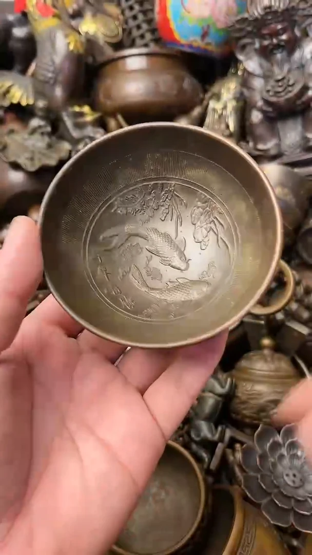 【闪购商品】青铜年年有余碗