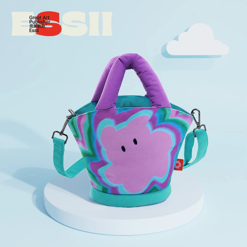 完美款款章鱼虫BoBo插画师联名款趣味不规则印花可手拎单肩饺子包