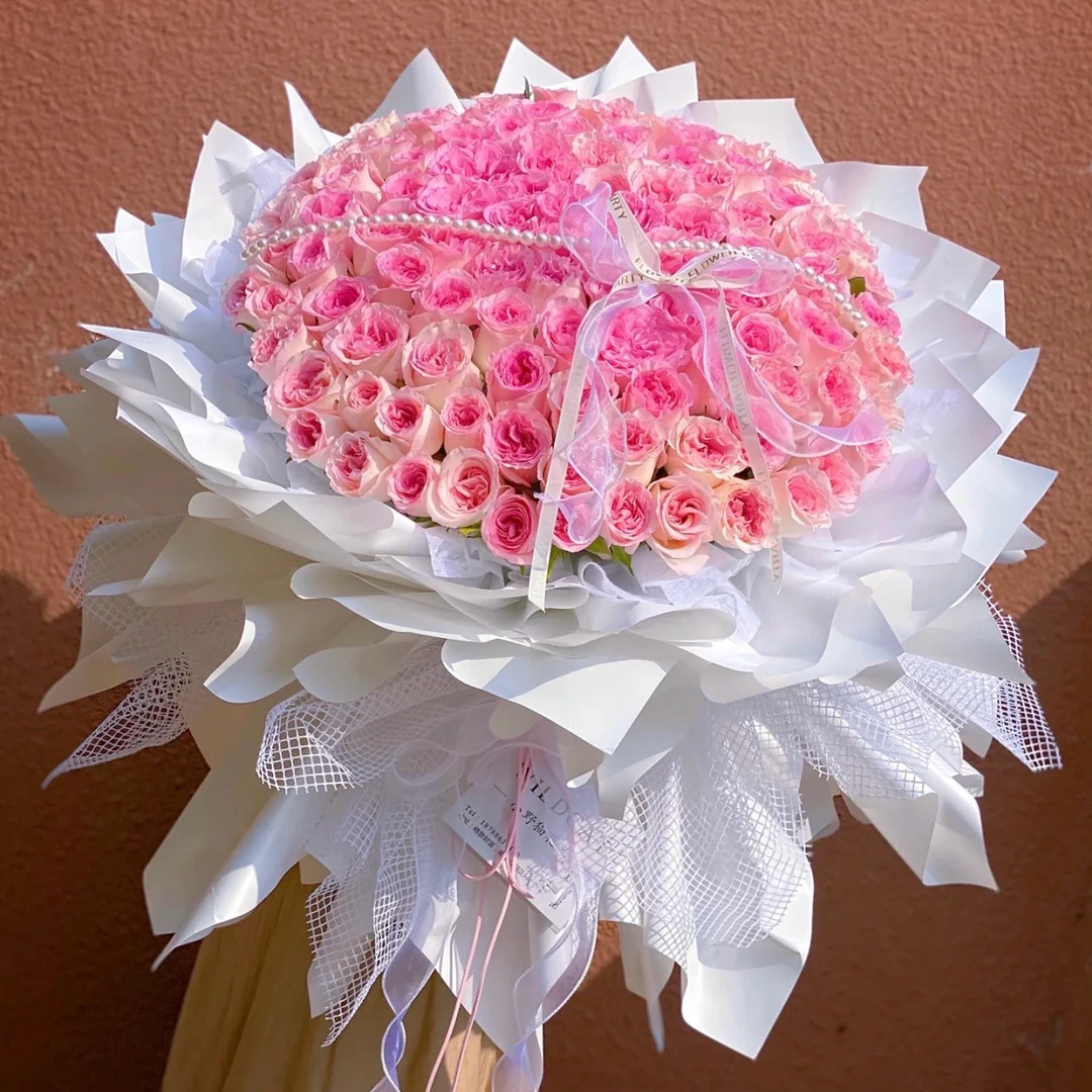 【全国同城】 洛神粉玫瑰鲜花同城团购同城鲜花小时达同城送