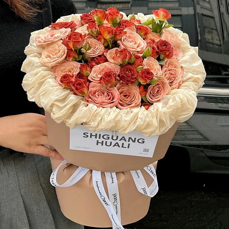 鲜花花束速递同城配送女友闺蜜生日附近团购花店生日花束云南玫瑰