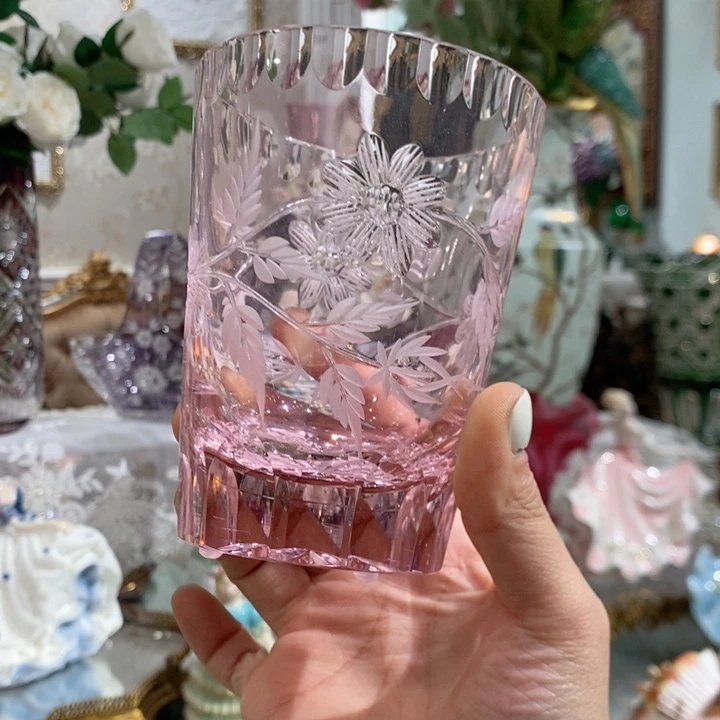 摆件冰粉水晶小雏菊杯子一株 qb1919