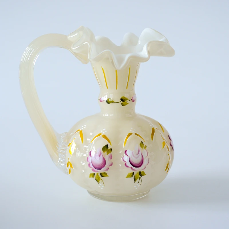 0122现货价手工玻璃厚重花瓶芬顿欧式花瓶