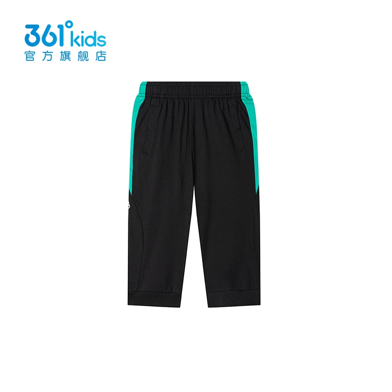 【商场同款】361°kids裤子童装男童针织休闲夏季运动七分裤中大童