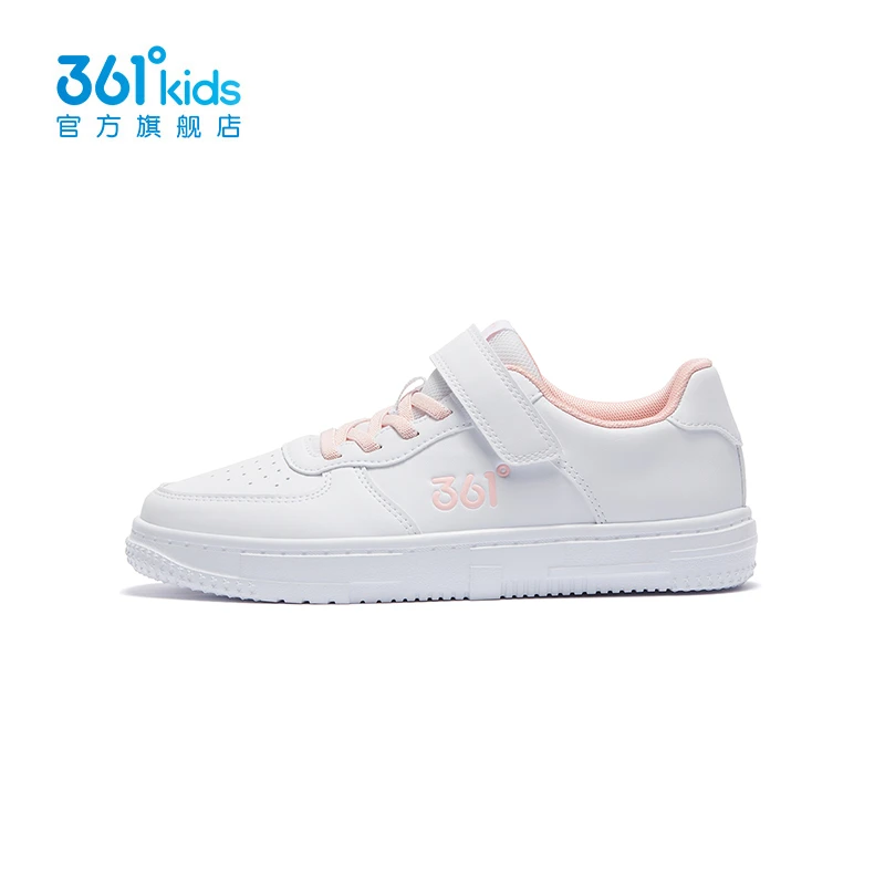 361°儿童小童中大童童鞋男女童秋季新款低帮经典透气小白鞋