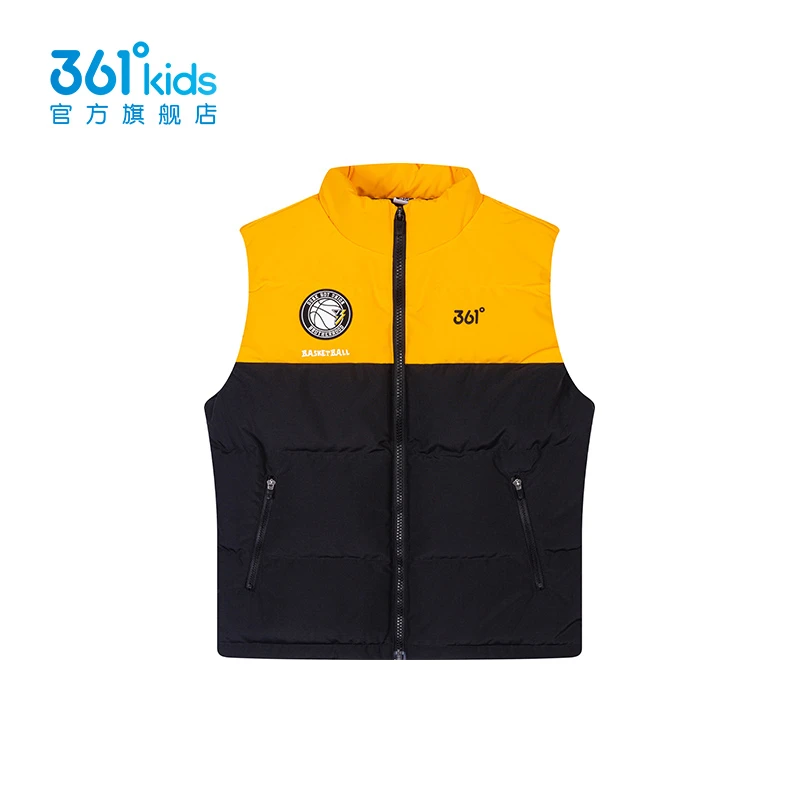 361°儿童童装男童羽绒马甲冬季新款中大童保暖舒适时尚马甲户外