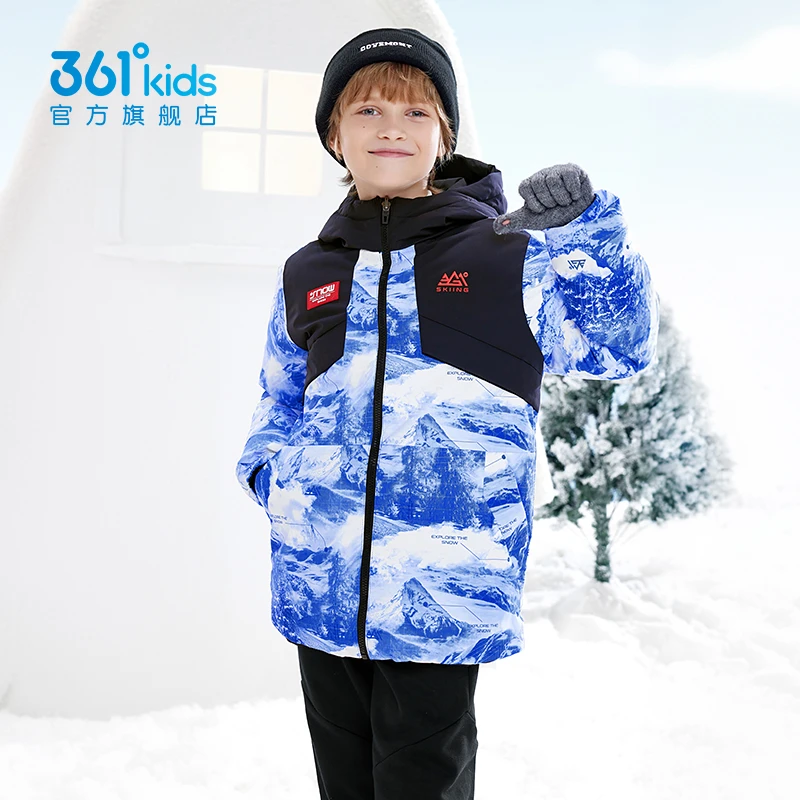 【商场同款】361°两面穿羽绒服童装男童2025冬季中大童新款保暖外套