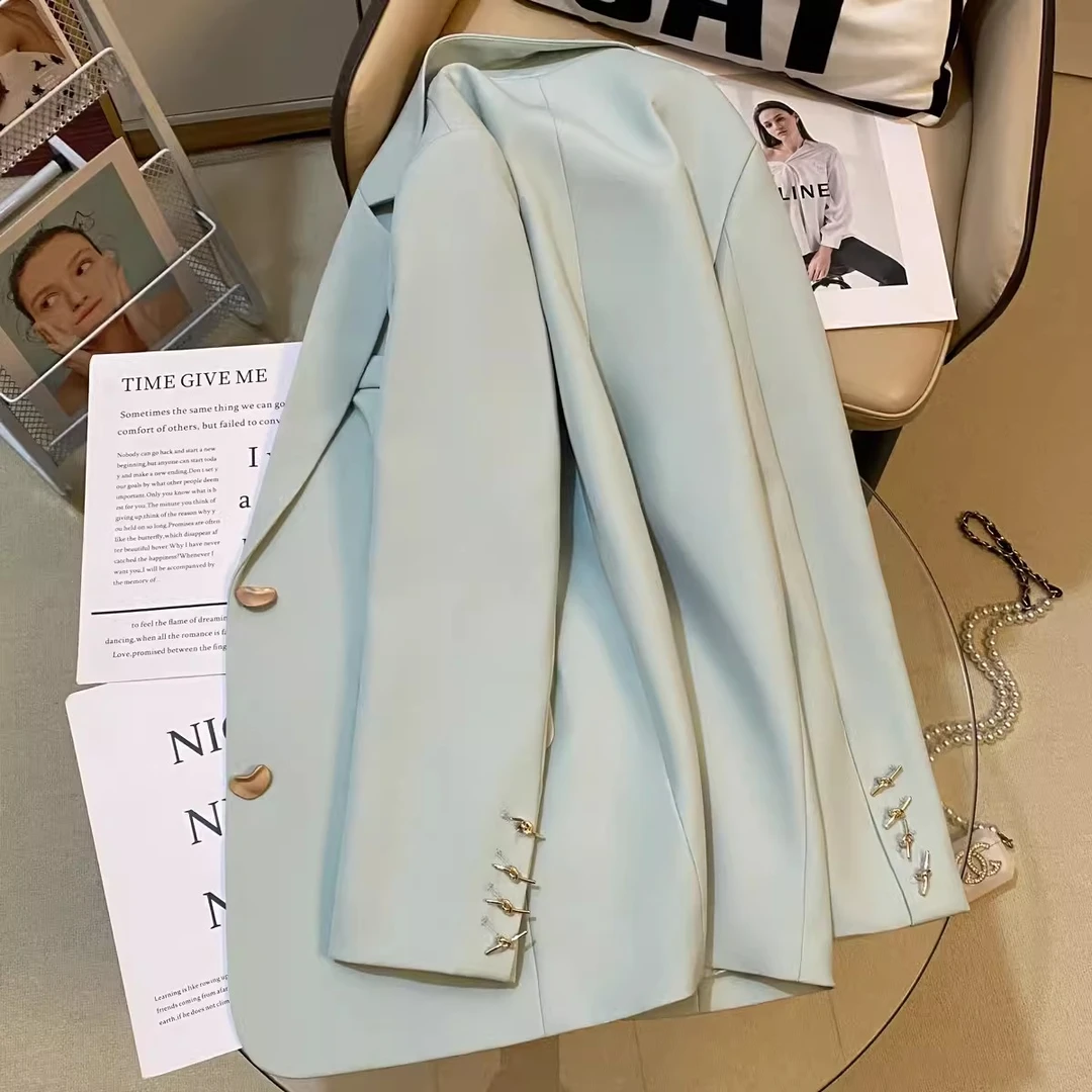 春季韩版西装外套女2024春秋新款高级感时尚显白休闲气质西服轻奢