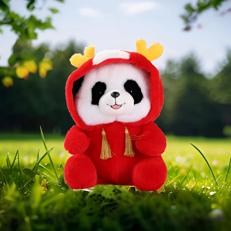 PANDA PRINCE/熊猫王子熊猫龙玩偶毛绒玩具熊柔软舒适可爱陪伴