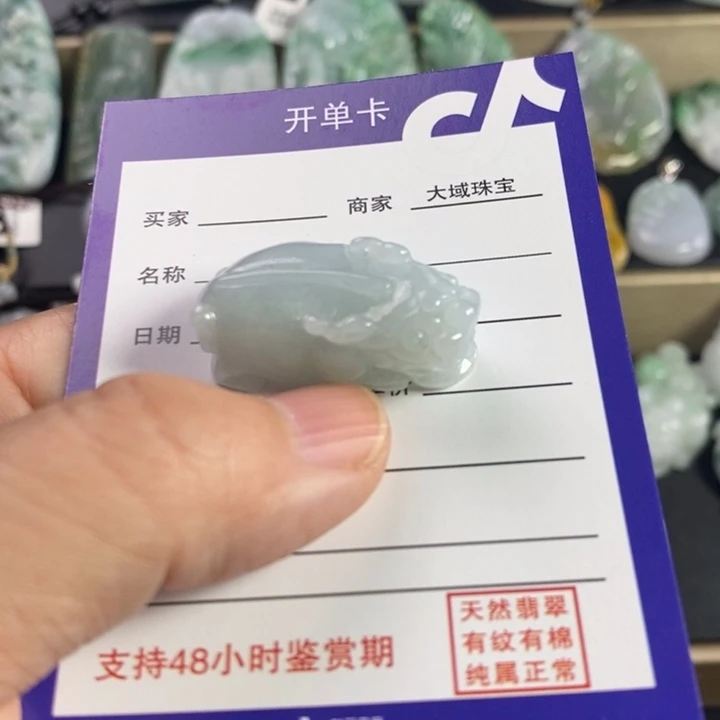翡翠颈饰未镶嵌貔貅