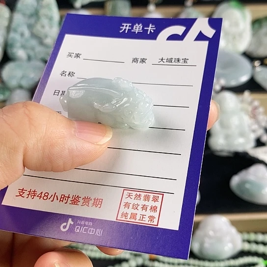 翡翠颈饰未镶嵌貔貅