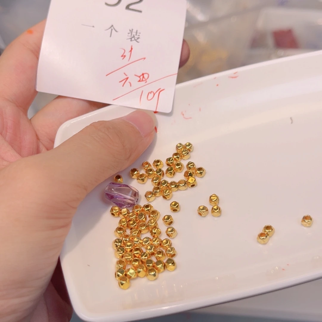 紫晶珠宝半成品银S925镀金镶嵌92
