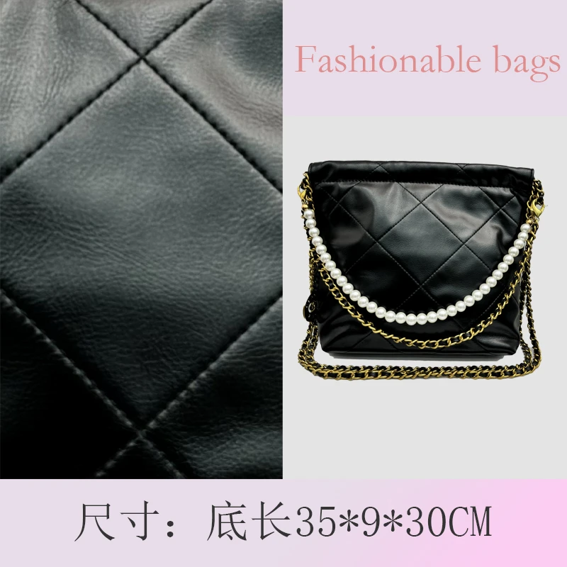 DL&女士新款可D单肩小香托特包DL003#黑色