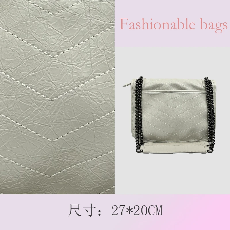 时尚小香风单肩包DL051#白色