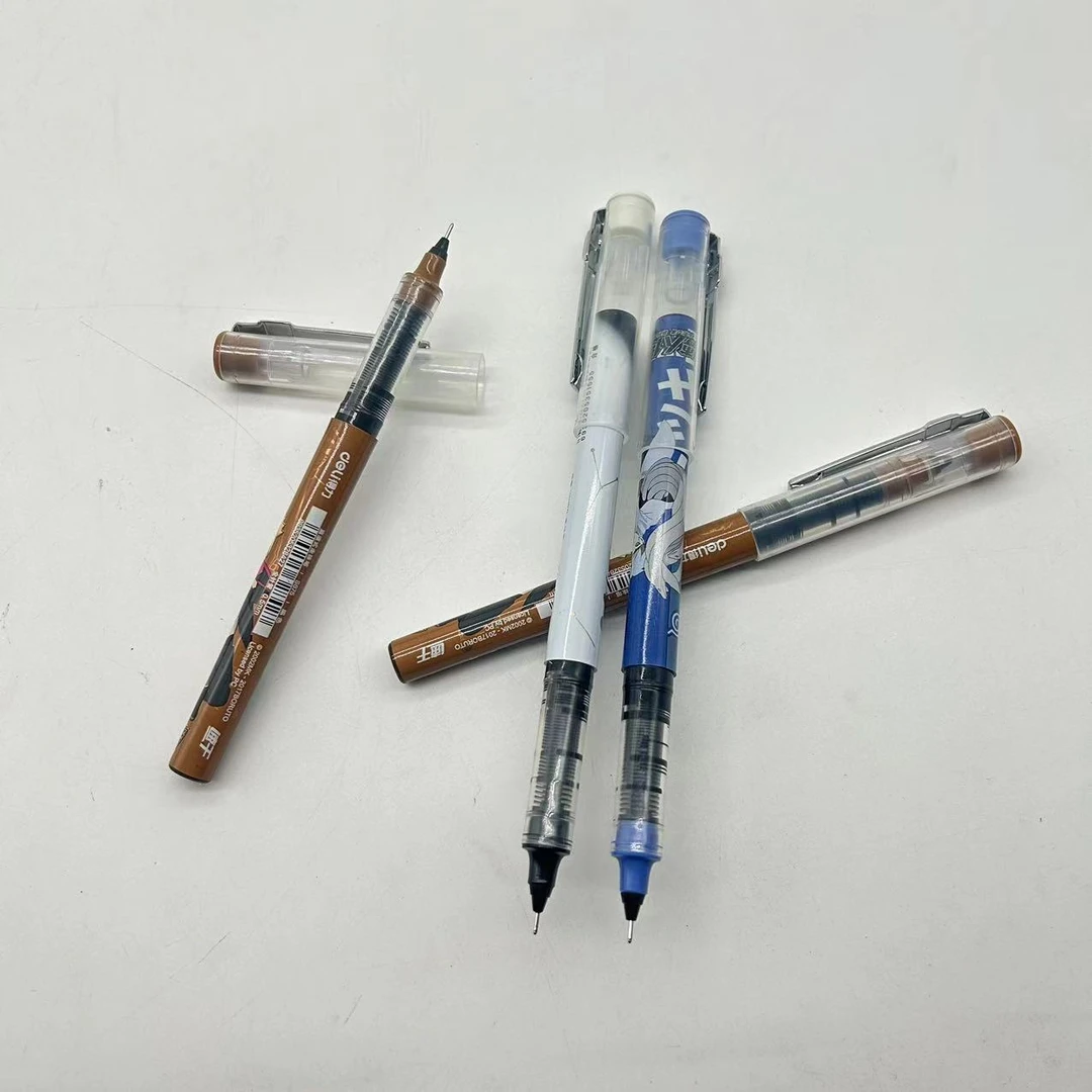 【A37】混款直液式全针管黑笔笔杆颜色不挑