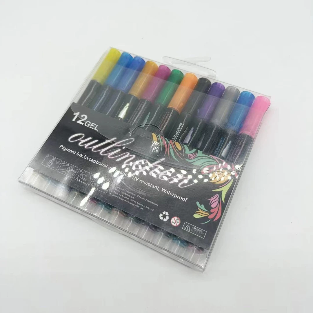 【A33】按压水彩笔轮廓笔