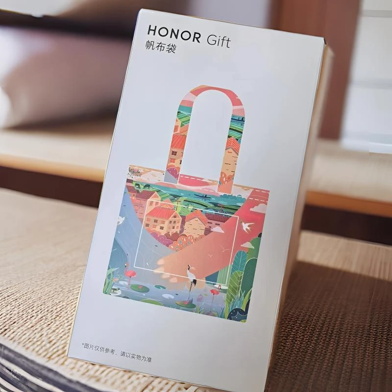 准新品 honor/荣耀 礼品帆布袋帆布包耐用轻便 万物皆有灵图案