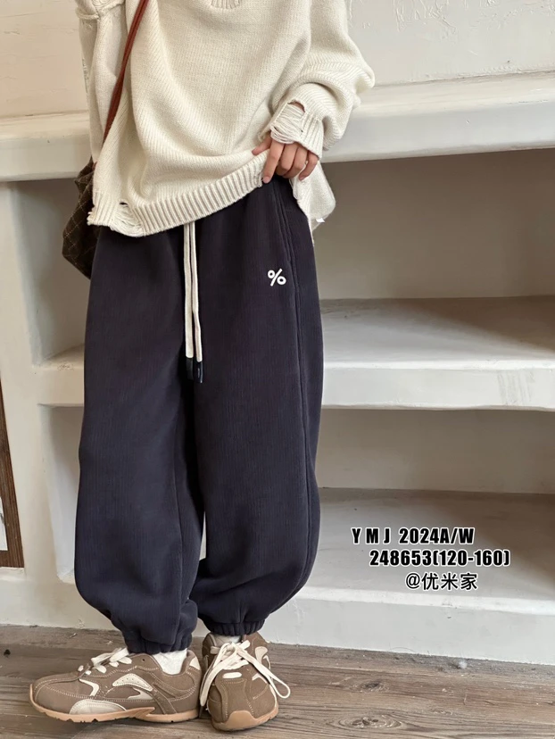 儿童%条绒加绒裤子（248653）