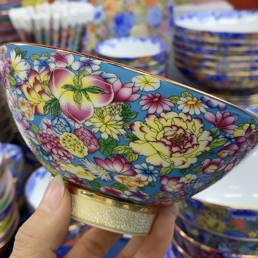 【闪购商品】陶瓷碗5寸，图片色