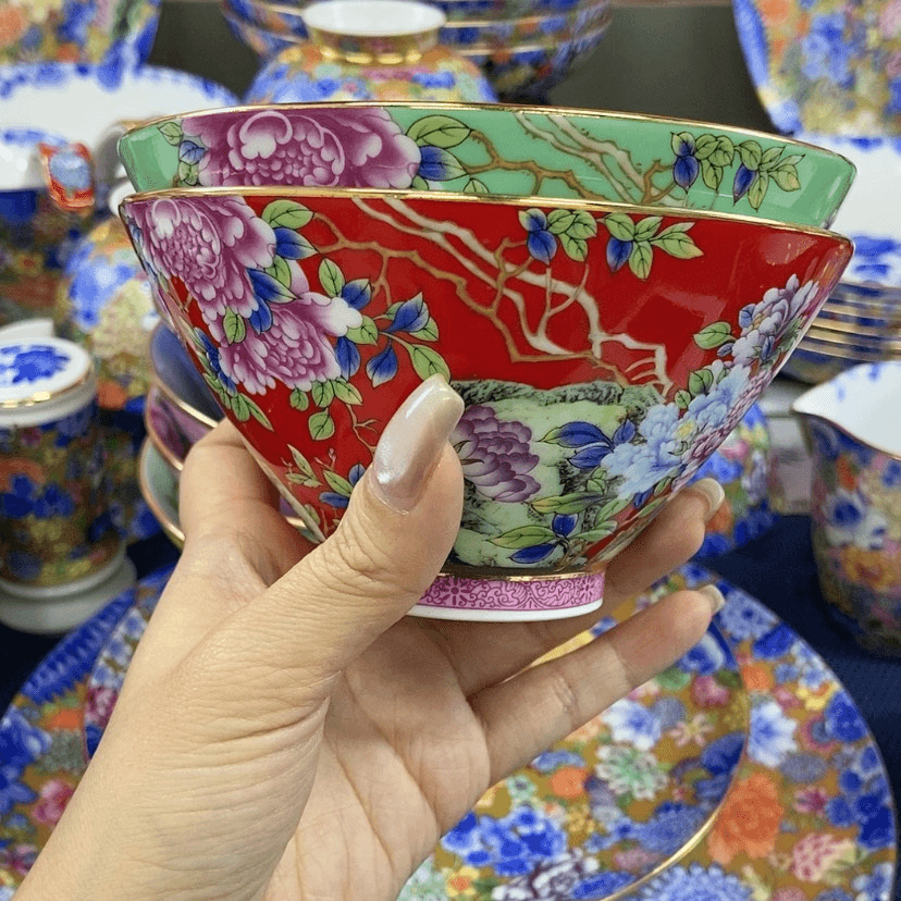 【闪购商品】陶瓷碗12.5厘米一套混色