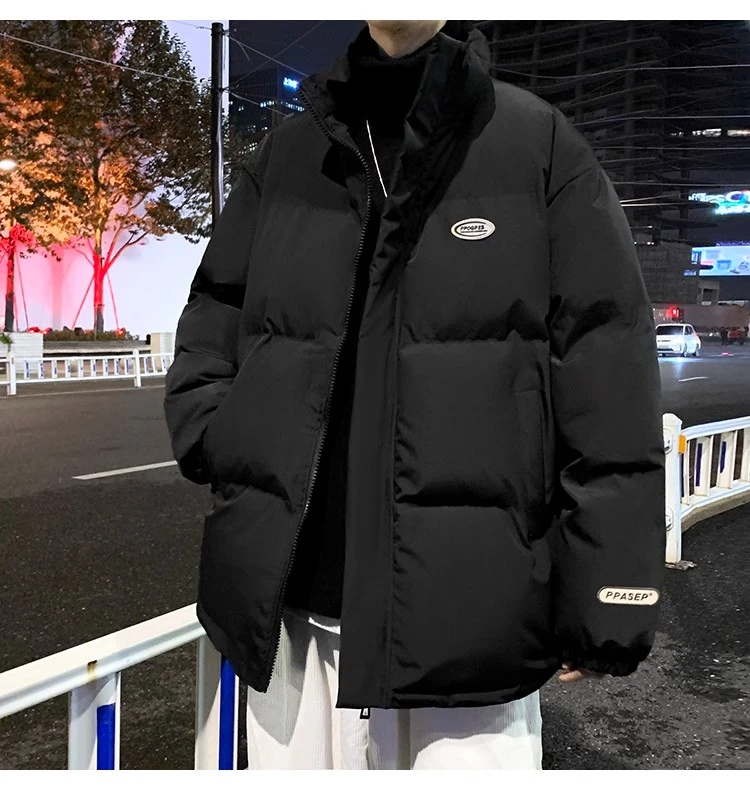 棉服男冬季美式潮牌外套ins帅气港风学生大码加厚保暖国潮面包服