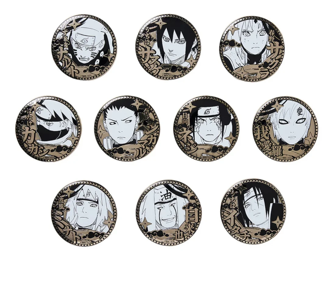 【火影忍者】火影js雕金吧唧 宇智波兄弟亚克力冰箱贴【盲盒拆卡】