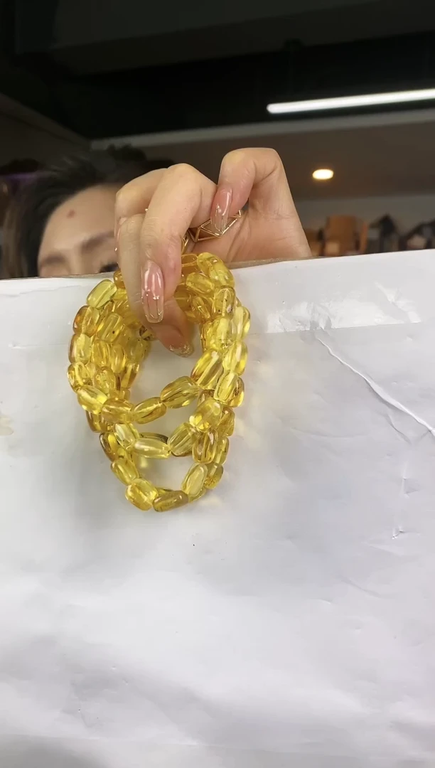 【闪购商品】琥珀手链未镶嵌多样性发一