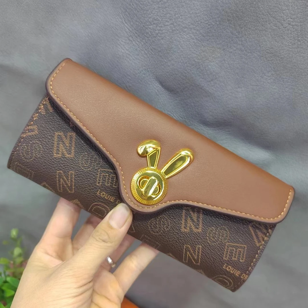 【丹妮专属】女士兔子钱包轻奢长款3223