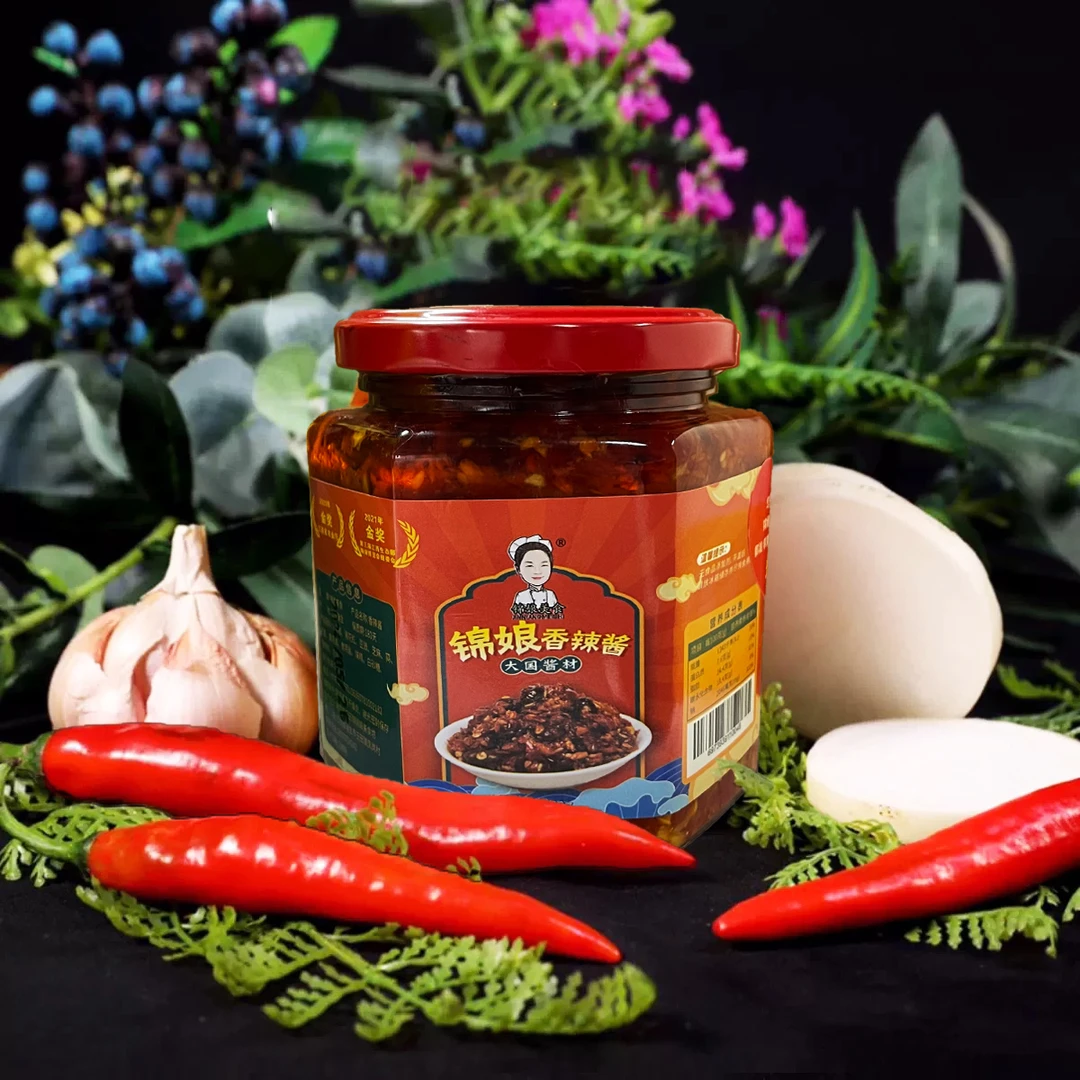 赣南特产瑞金辣椒酱锦娘纯手工无添加香辣酱江西辣酱蒜蓉酱