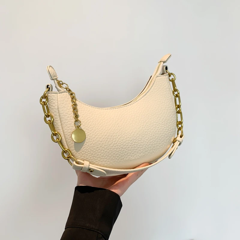 包包女2025夏季新款韩版洋气月亮包时尚百搭单肩腋下包小众通勤包