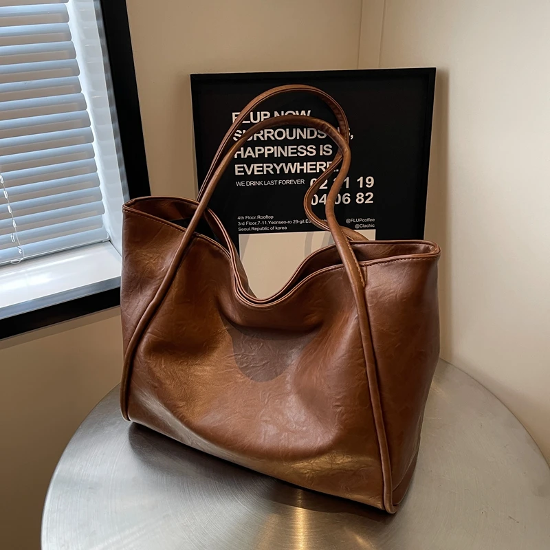 大容量包包女2025新款春夏时尚百搭单肩腋下包网红小众韩版托特包