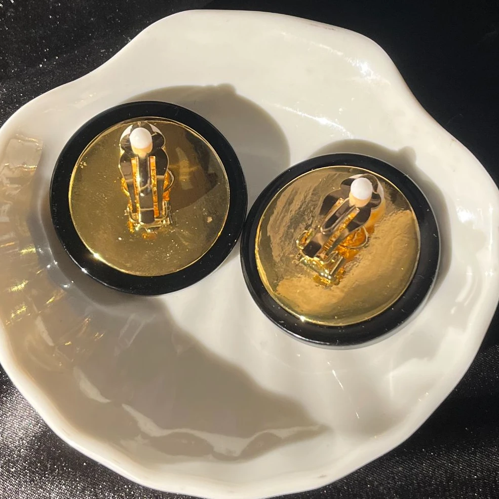 铜合金亚克力耳饰 【伊琳饰品】拉丝耳饰气质复古小众时尚手工