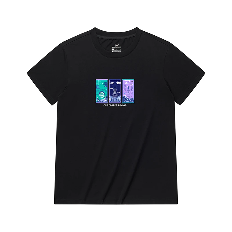 361°运动t恤男夏季新款休闲圆领透气时尚短袖印花舒适552224156