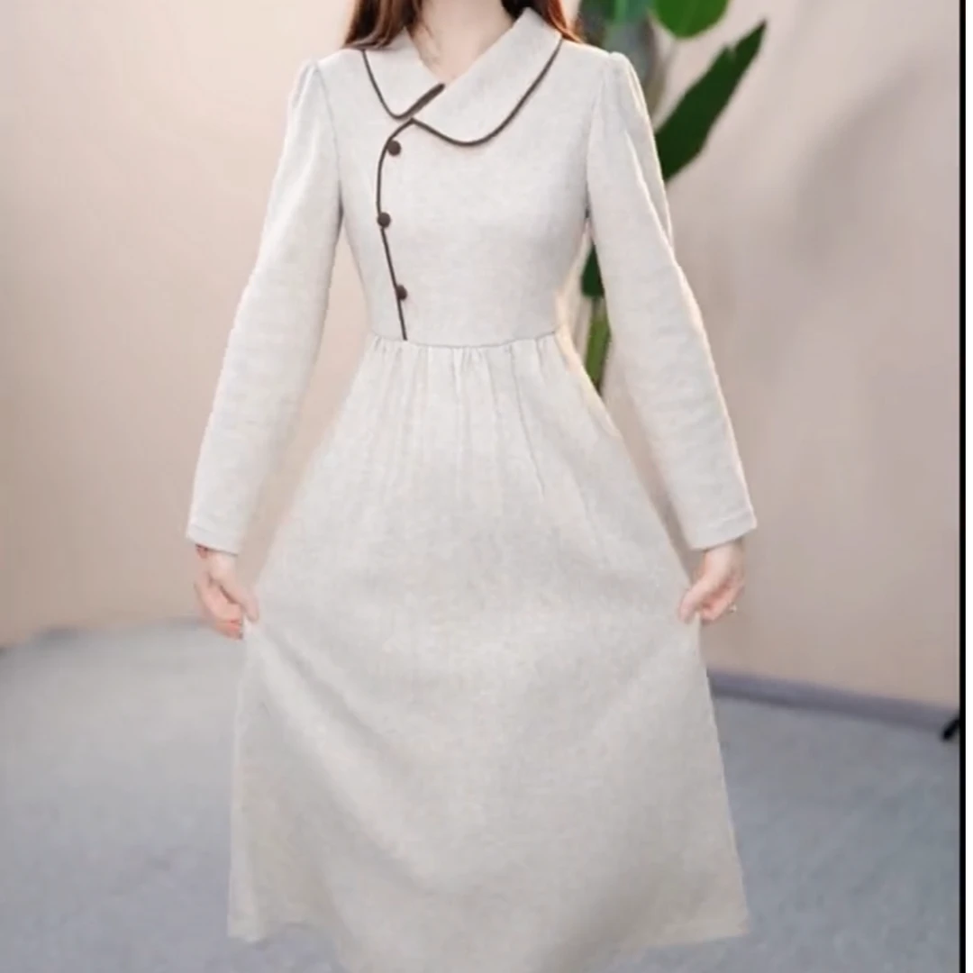 【铭悦定制】KK084#2024 收腰  显瘦 修身 气质 时尚 连衣裙