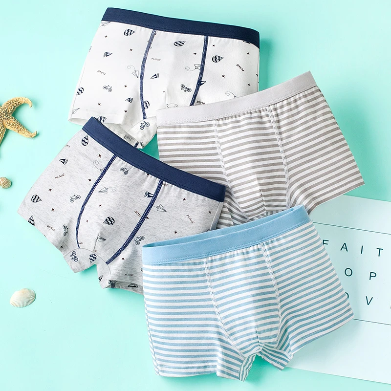 男童内裤棉夏季宝宝四角短裤儿童棉大童裤头男孩平角底裤薄款