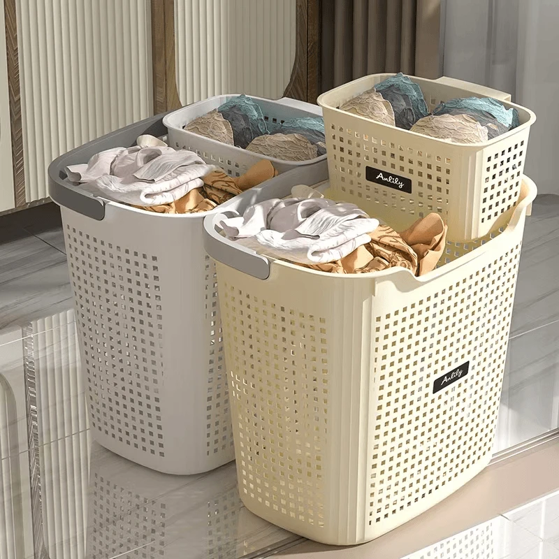 实用家用收纳筐浴室卧室脏衣篮收纳篮零食玩具储物收纳脏衣篓M363