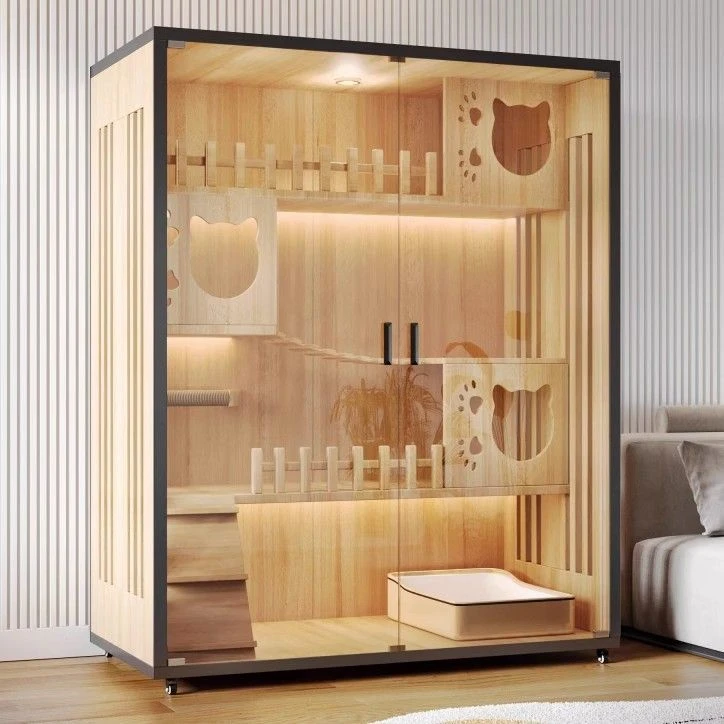 猫别墅多层猫笼子超大自由空间猫屋家用室内豪华猫窝猫柜全景猫舍