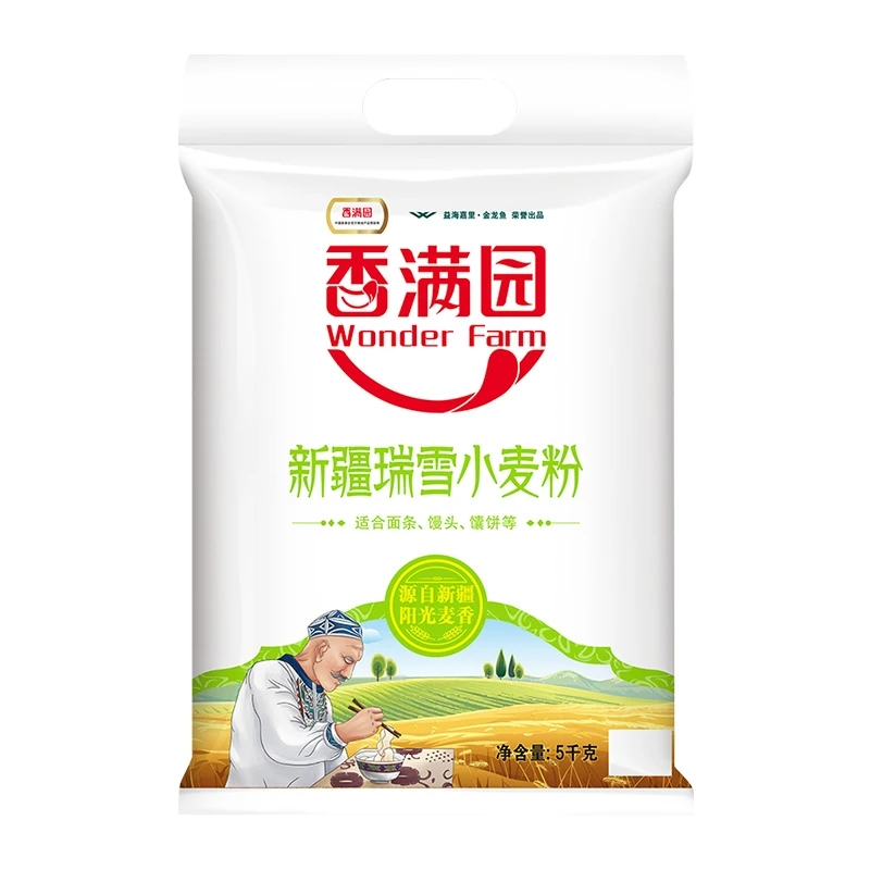 香满园新疆瑞雪小麦粉5kg