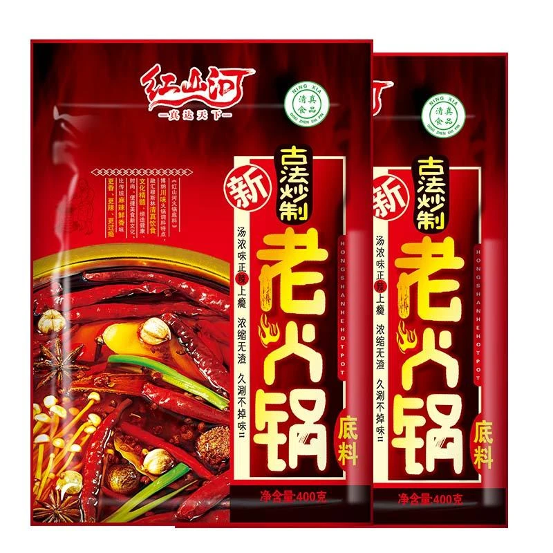 红山河牛油火锅料400g