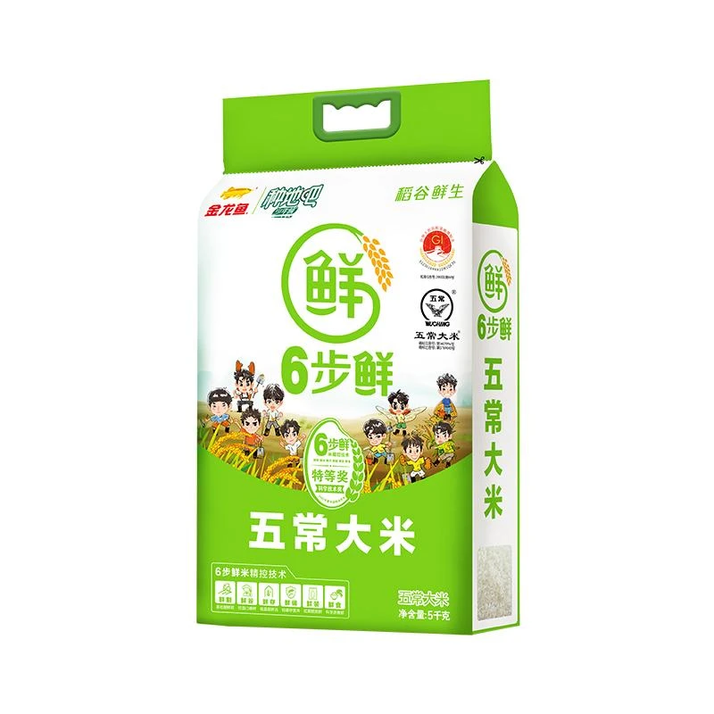 金龙鱼稻谷鲜生六步鲜五常大米5kg