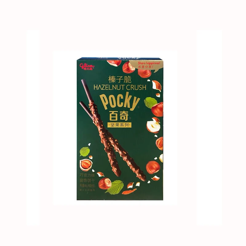 格力高百奇榛子脆巧克力味装饰饼干48g