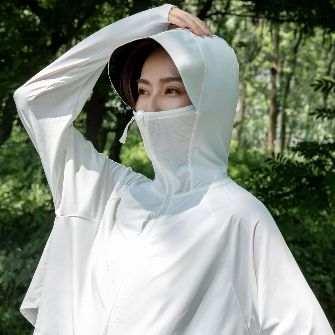 V/雅鹿凉感披肩防晒衣透气薄款户外防晒服夏季舒适设计77