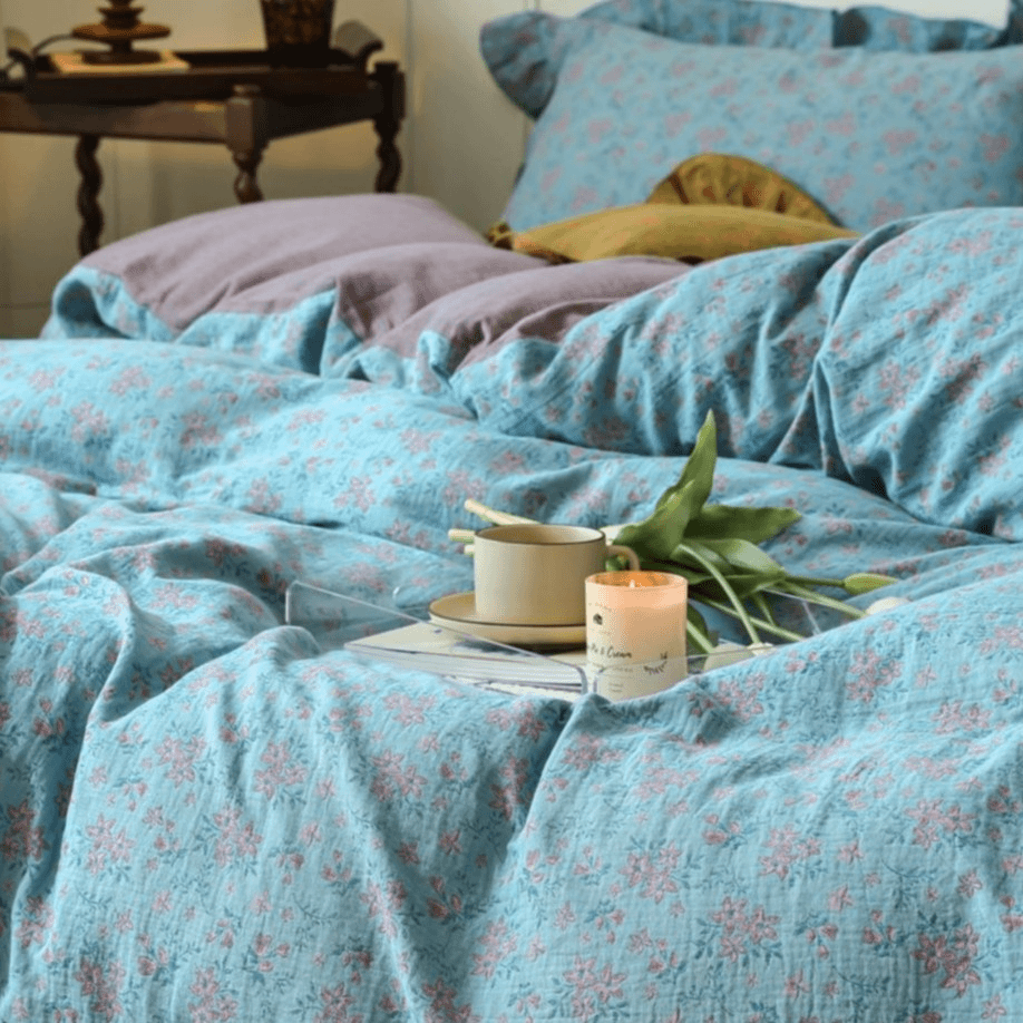 【花枝瑶溢】【被罩】基础款高定全棉A类母婴级双层纱被罩