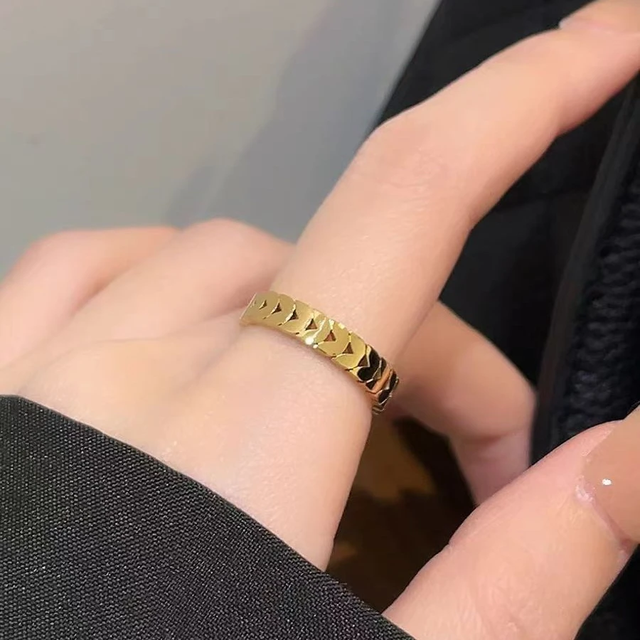 钛钢戒指 6409 小众个性气质戒指